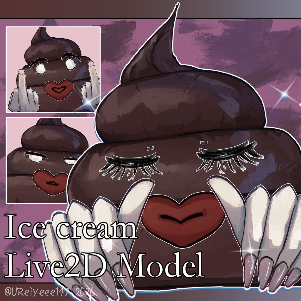 【Live2Dモデル】Ice cream  Live2DModel/VTubeStudio