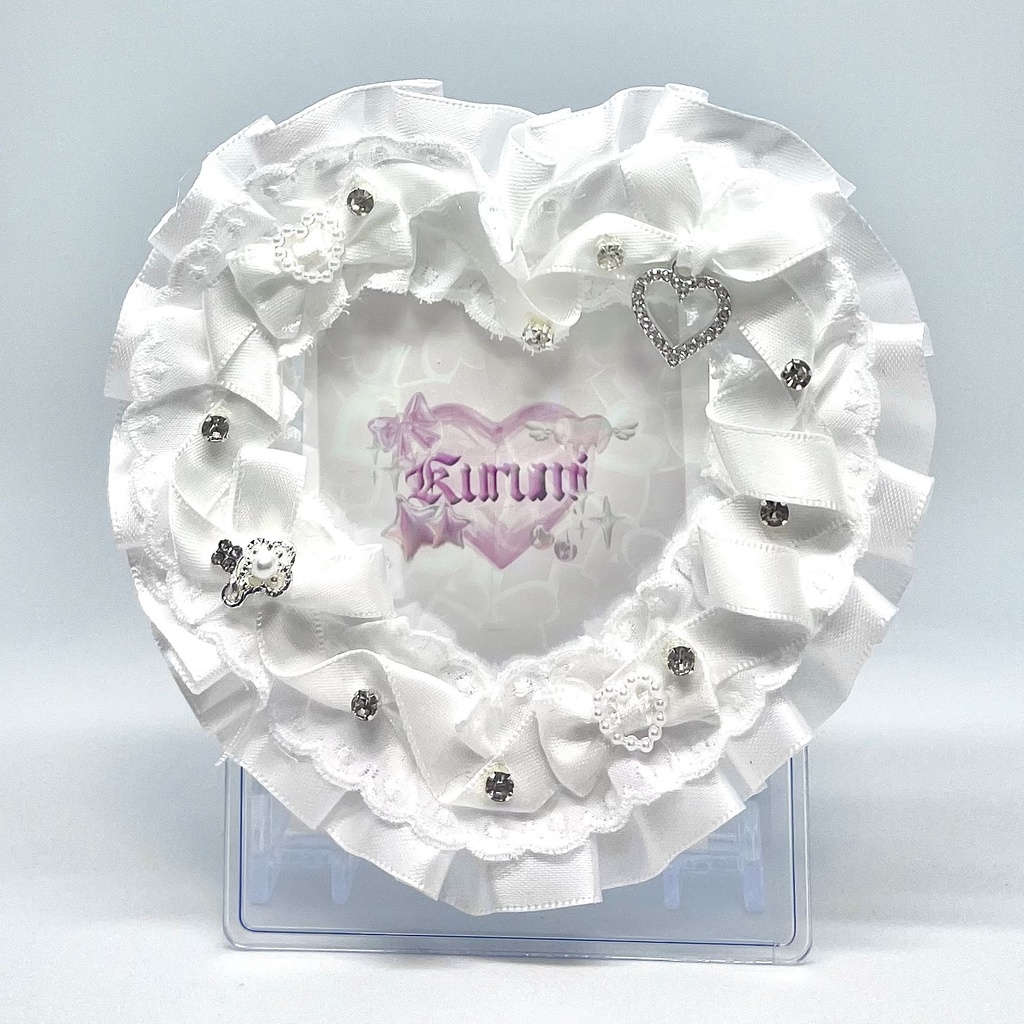 white white heartribbon