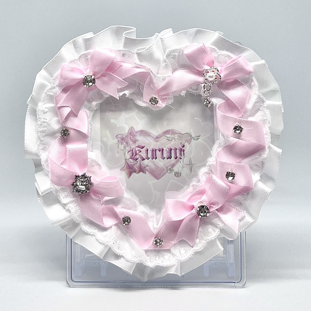 pink heart ribbon