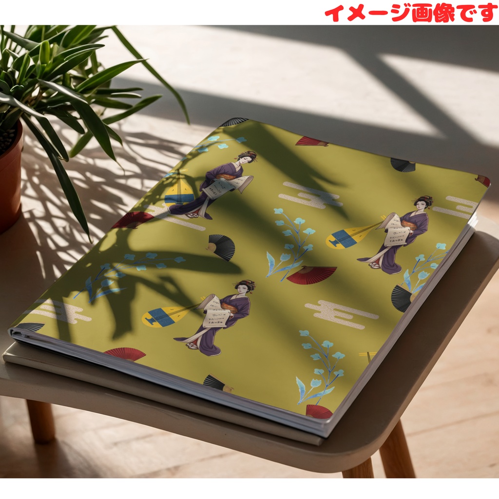 和風扇子デザインペーパー(デジタルペーパー)セット