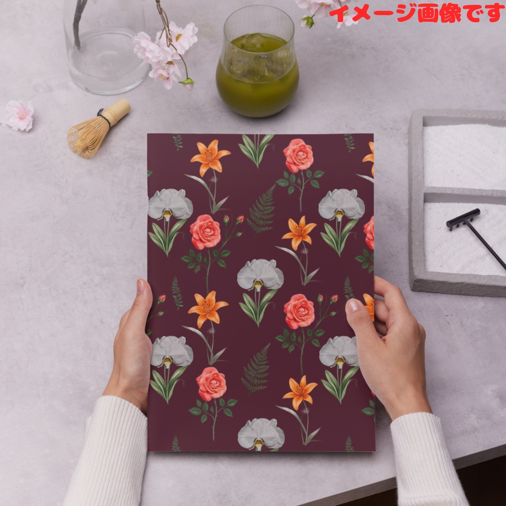 お祝い用花デザインペーパー(デジタルペーパー)セット