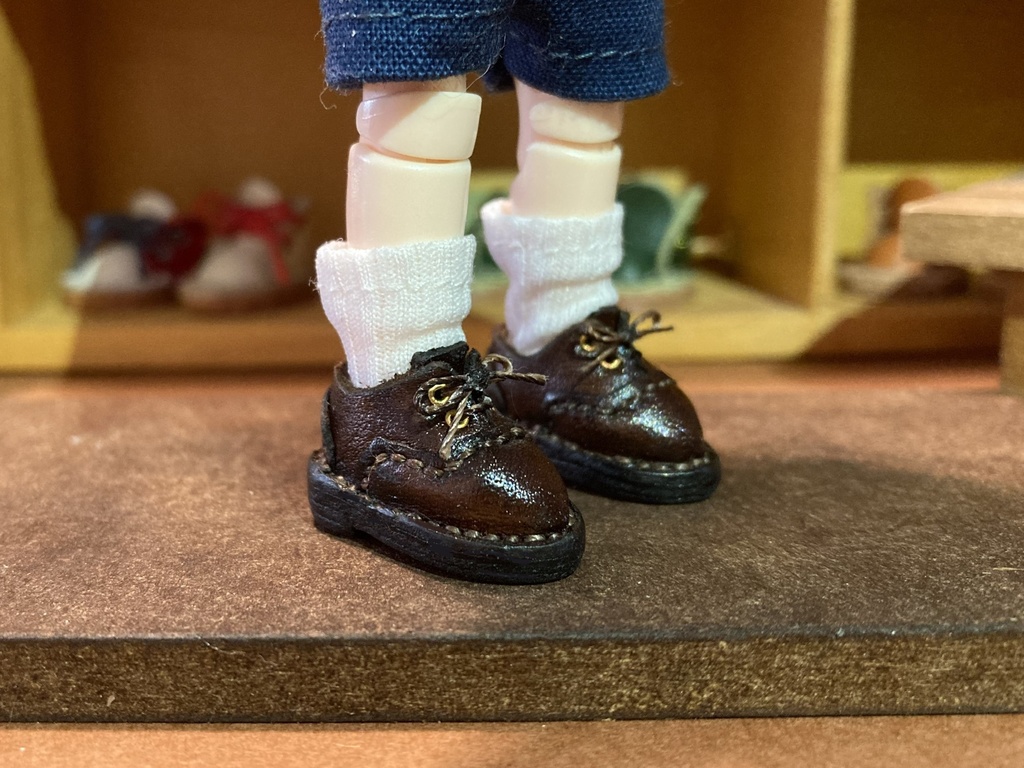 オビツ11 紐靴 内羽根式
