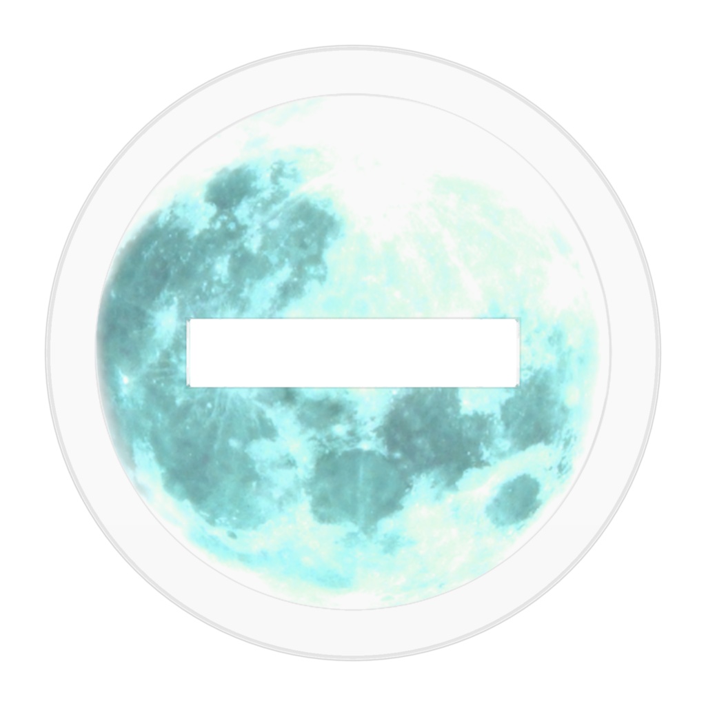 Stained glass-Green moon