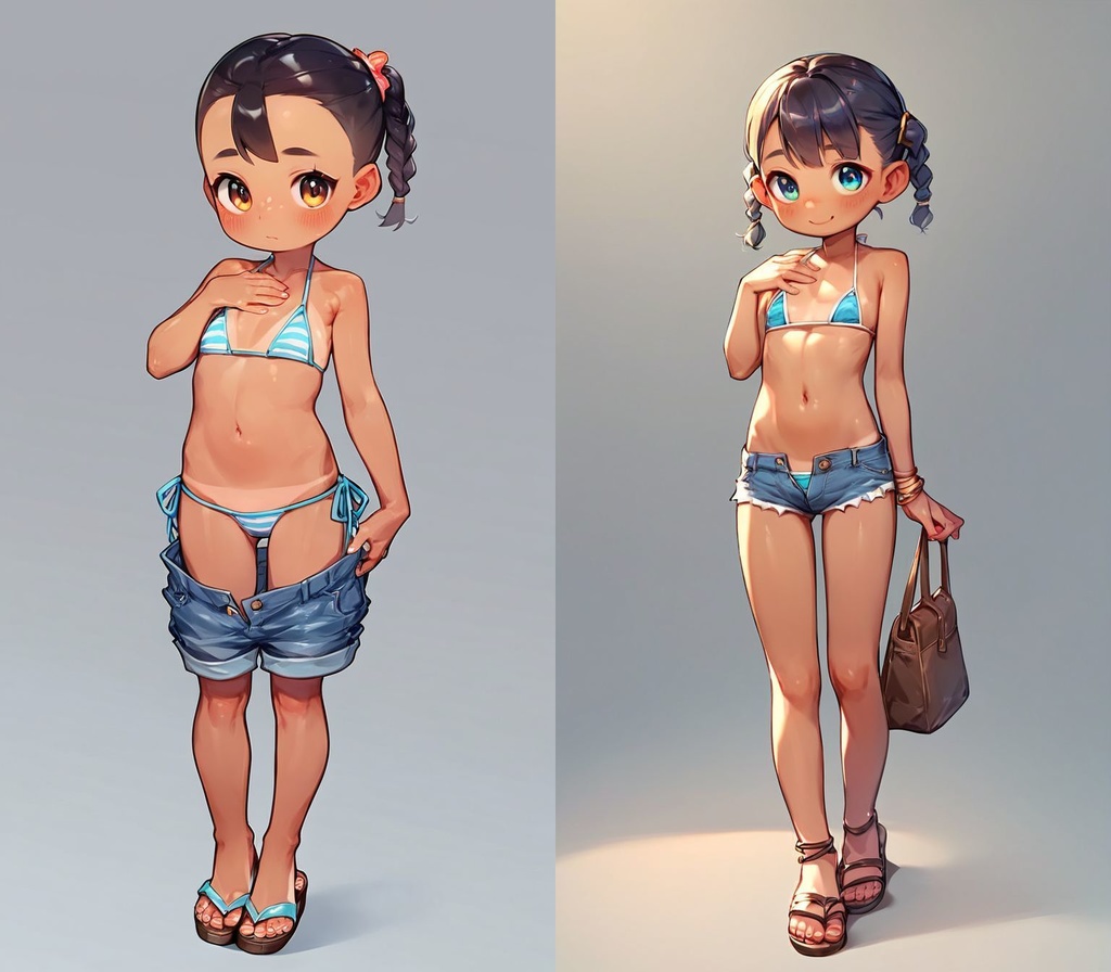 体型変更スライダーLORA 4種詰め合わせ SDXL / PONY