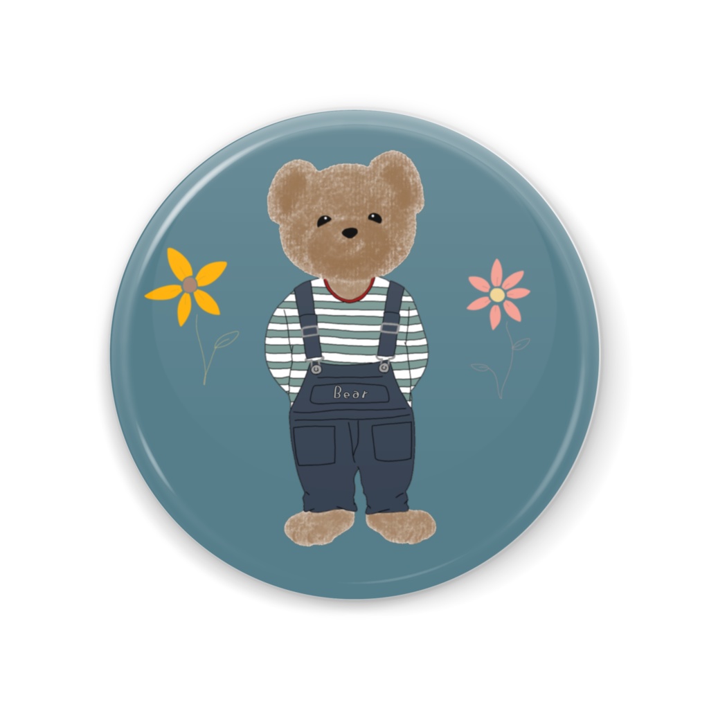 クマさん🐻缶ミラー
