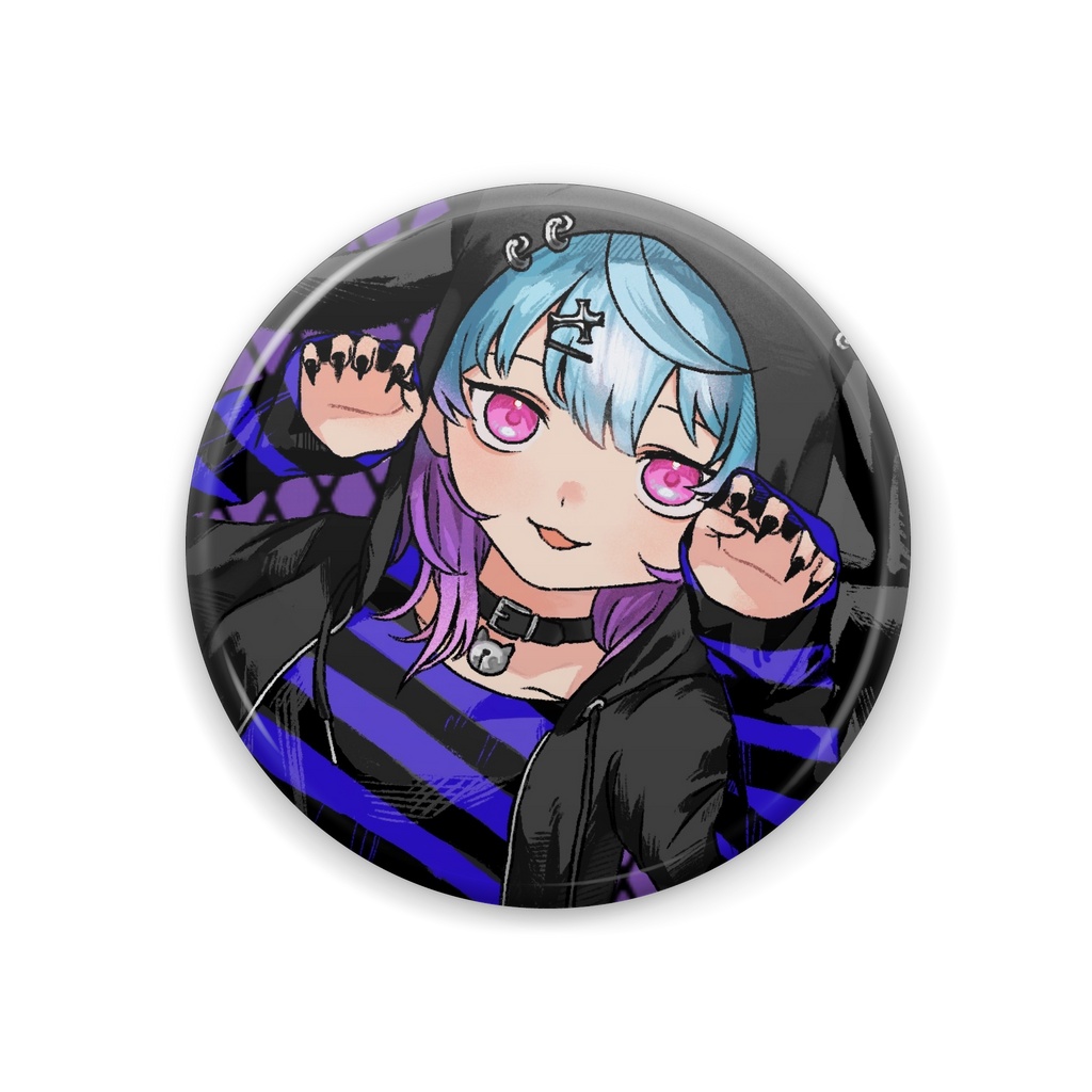 加賀美もちゃこ　黒もちゃこVer.缶バッジ
