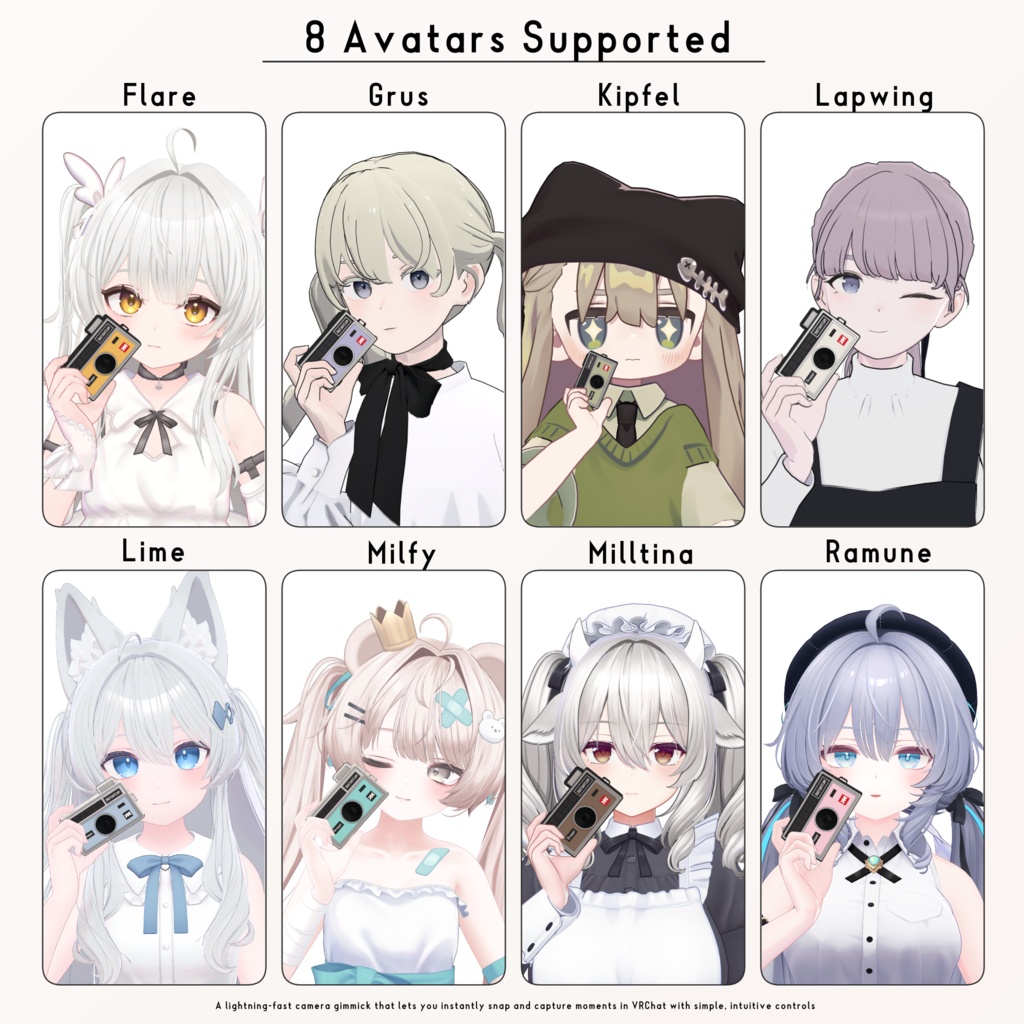 Snappi【PCVR専用VRCカメラギミック】