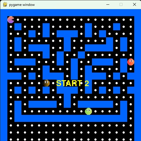 python学習用(パックマン風のゲーム)コード付き