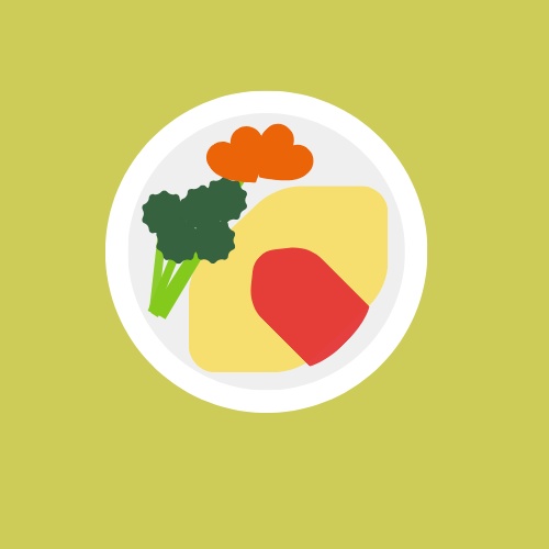 オムライスイラストロゴ