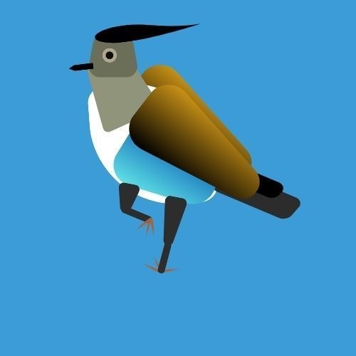 中型の鳥のロゴ