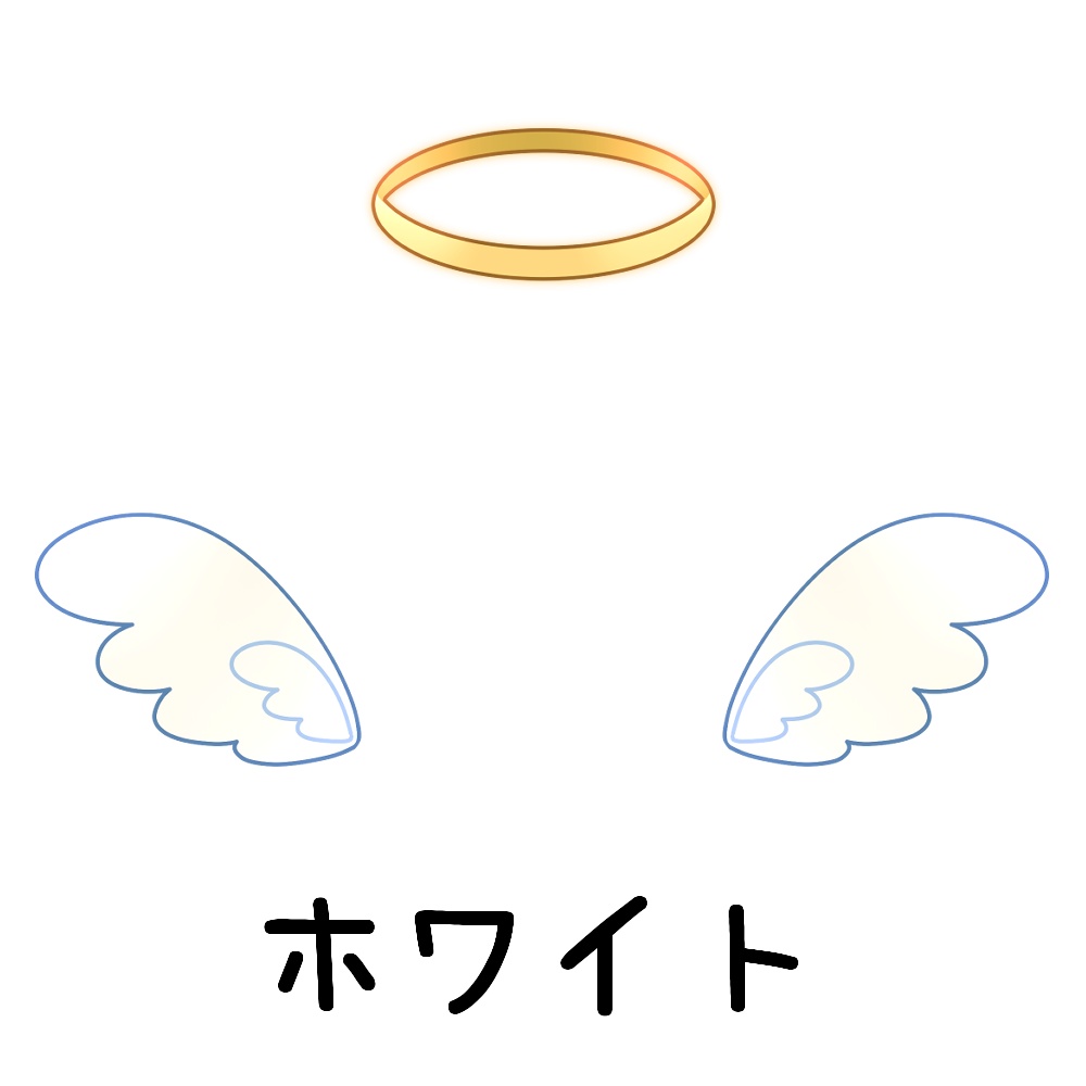 Live2d/動く天使の羽&リング【Vtuber向け】