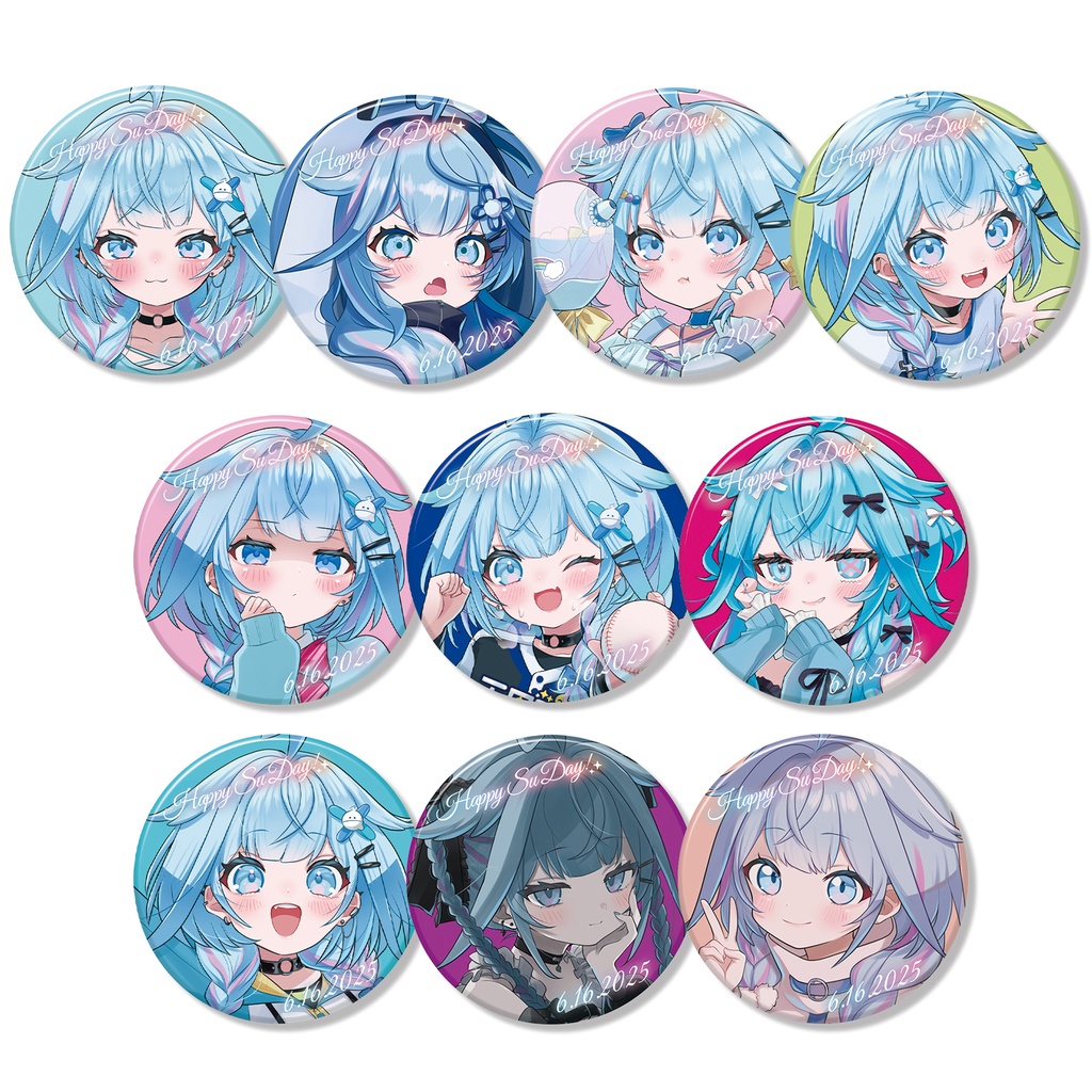 水宮枢】バースデー記念缶バッジ 44mm（絵柄10種・セット全3種