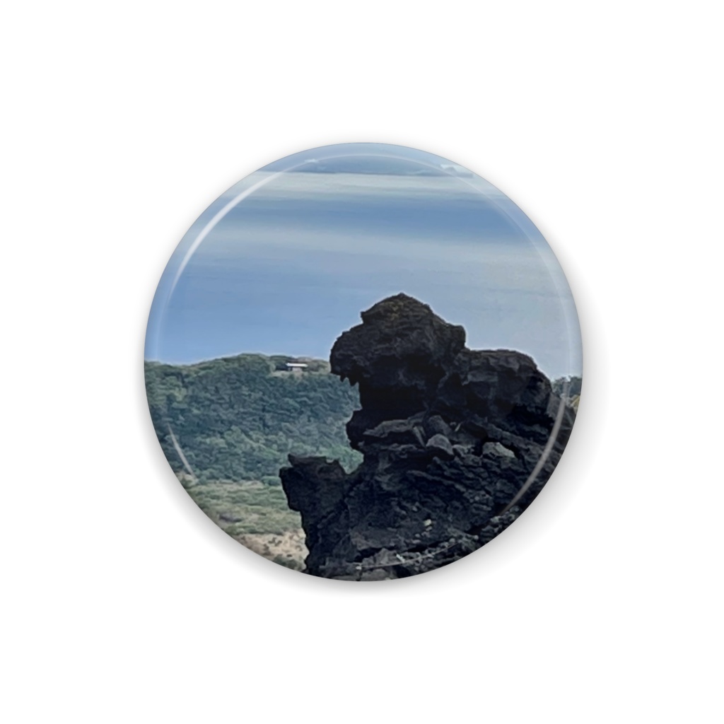 三原山の岩 缶バッジ