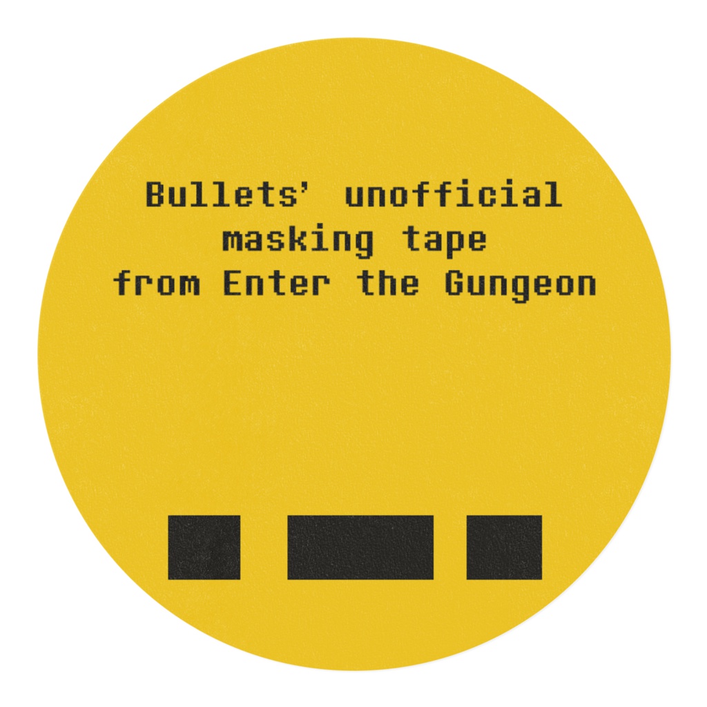 ブレットくんの非公式マスキングテープくん/Bullets' UNOFFICIAL masking tape