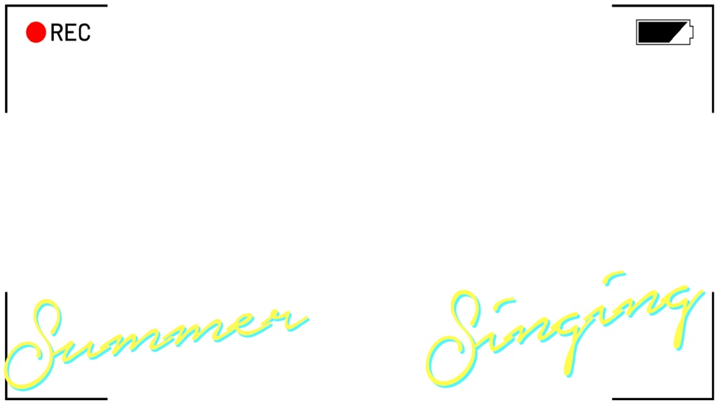 【サムネ素材】夏の歌枠サムネ素材【Vtuber素材/配信】