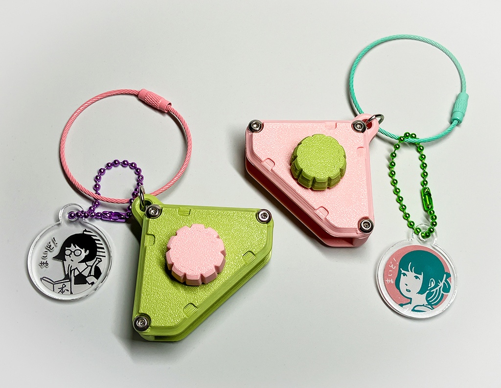 手ぬぐいホルダー　知古文庫バージョン アクリルチャーム付き［2色］