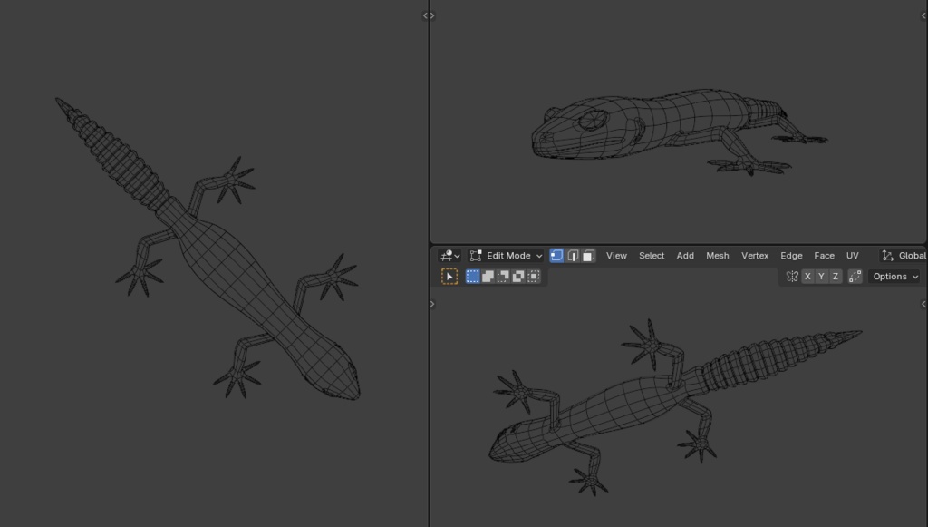 3Dモデル ヒョウモントカゲモドキ