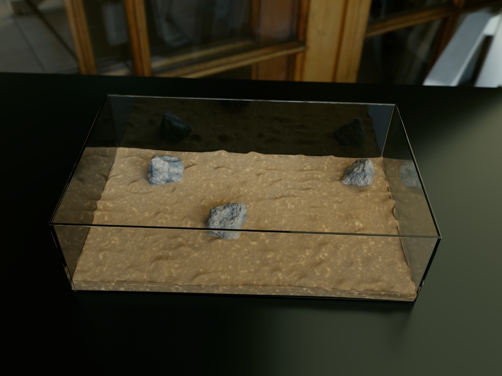 3Dモデル ガラスケージ