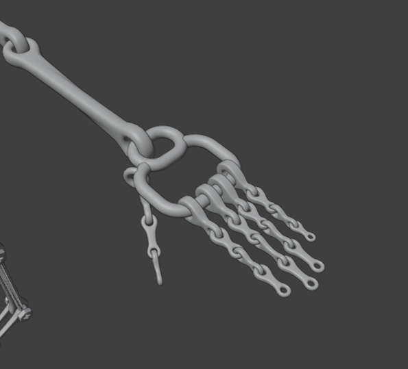 3Dモデル 電球頭(指関節あるバージョン)