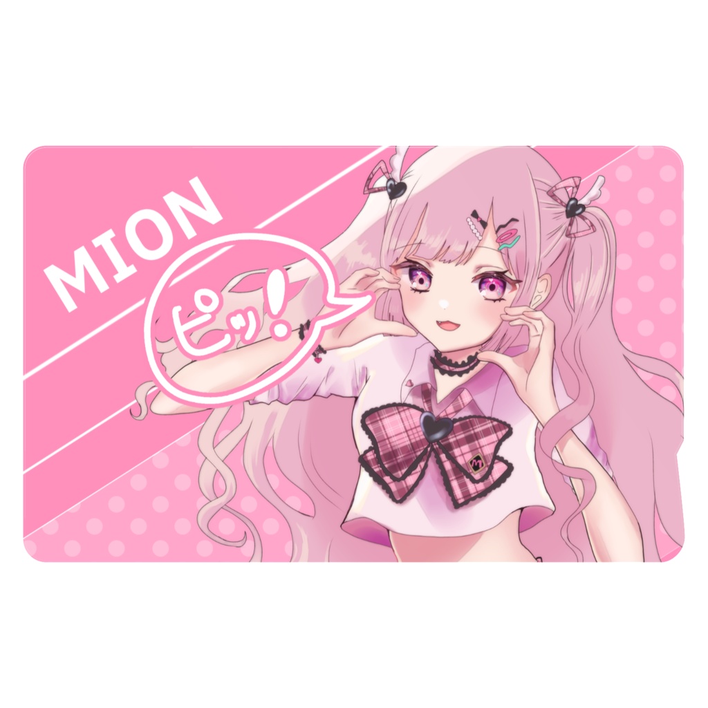 【藍沢みおん1周年記念】ICカードステッカー