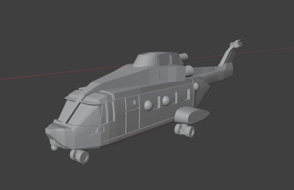 【1/700】AW-101 Model612 SAR Queen【3Dプリント模型】