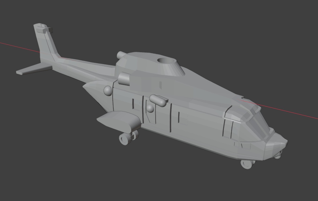 【1/700】AW-101 Model612 SAR Queen【3Dプリント模型】
