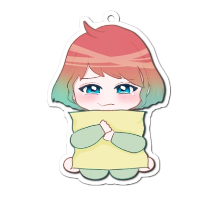 【受注】サティぐでってぃアクリルキーホルダー（ぐずぐず）