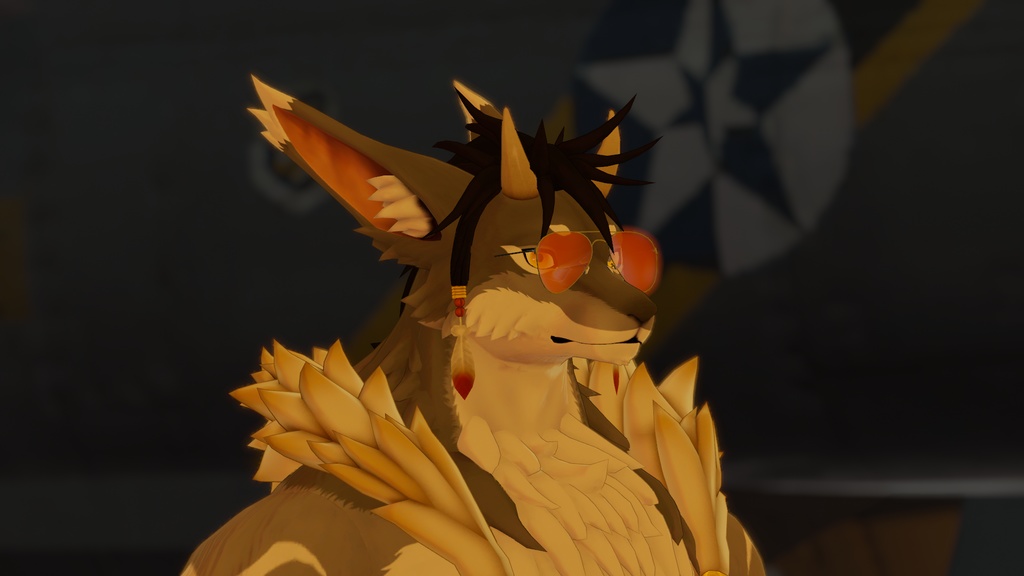 【VRC想定】【MA対応】Volfaサイズ サングラス