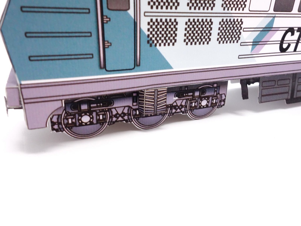 ドイツの貨物線、ハレ・トロータ港湾鉄道のペーパークラフト