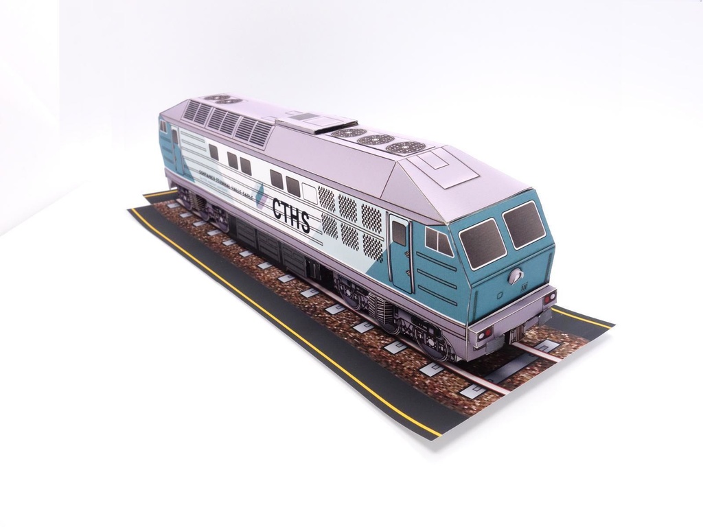 ドイツの貨物線、ハレ・トロータ港湾鉄道のペーパークラフト