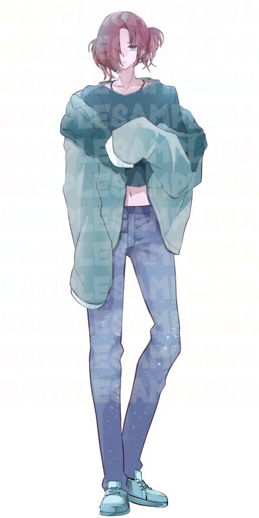 【立ち絵素材】男性A【表情6種】