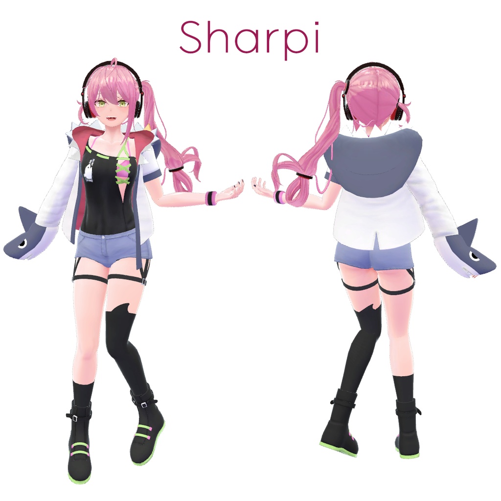 【 シャティ&シャピ (Sharpi & Sharti) 】オリジナル3Dモデル v1.03