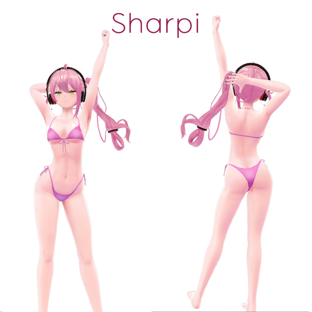 【 シャティ&シャピ (Sharpi & Sharti) 】オリジナル3Dモデル v1.03