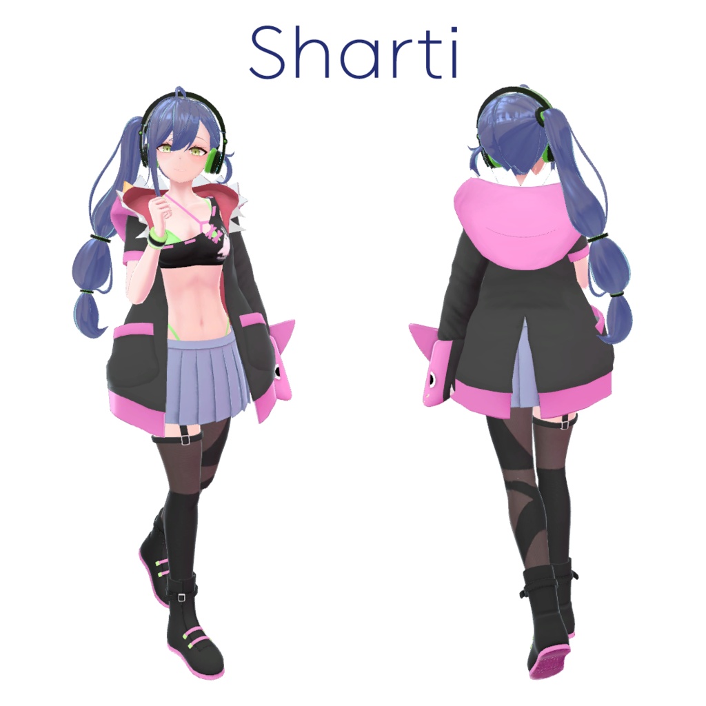 【 シャティ&シャピ (Sharpi & Sharti) 】オリジナル3Dモデル v1.03