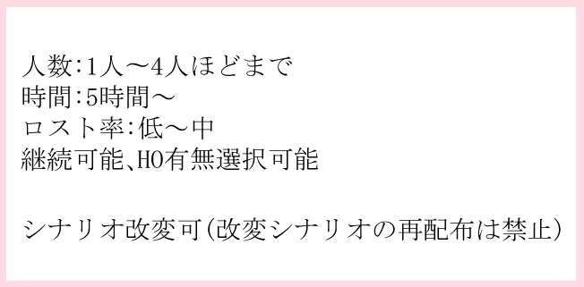 クトゥルフ神話TRPGシナリオ「明日、きみは櫻に攫われる」