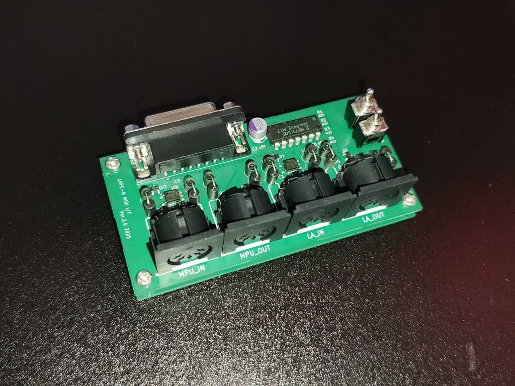 LAPC-N専用 MIDI I/F基板 Ver.2.0