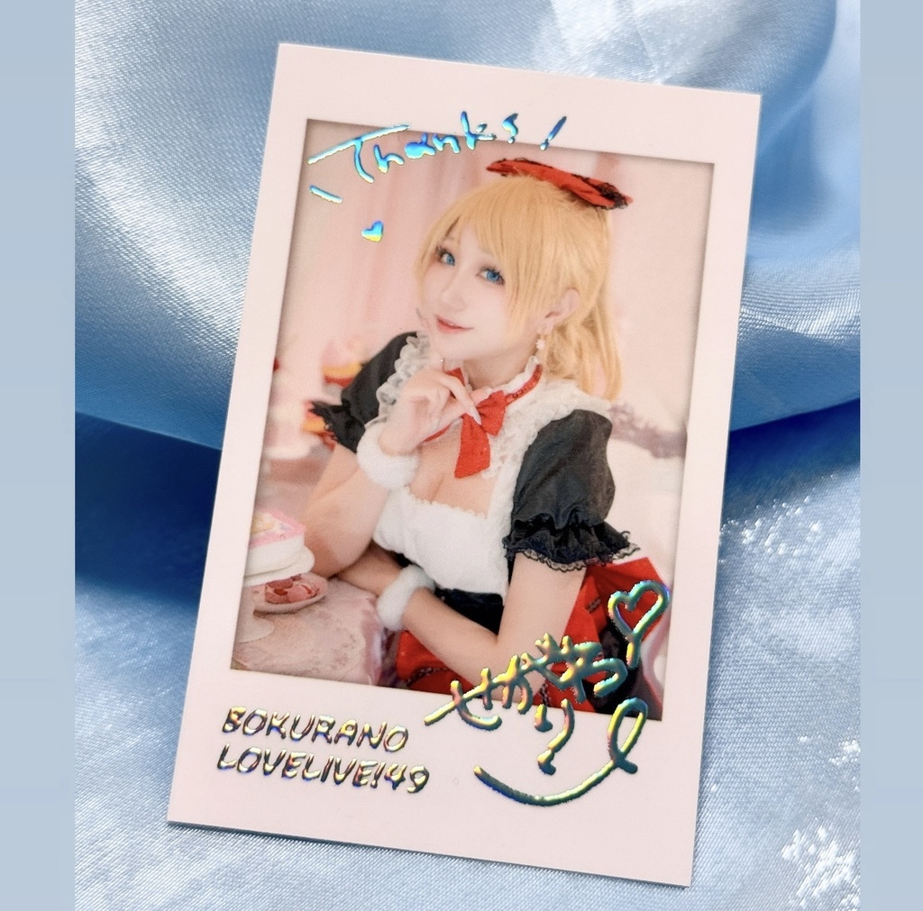 チェキ風フォトカード2種(箔押し・ノーマル)