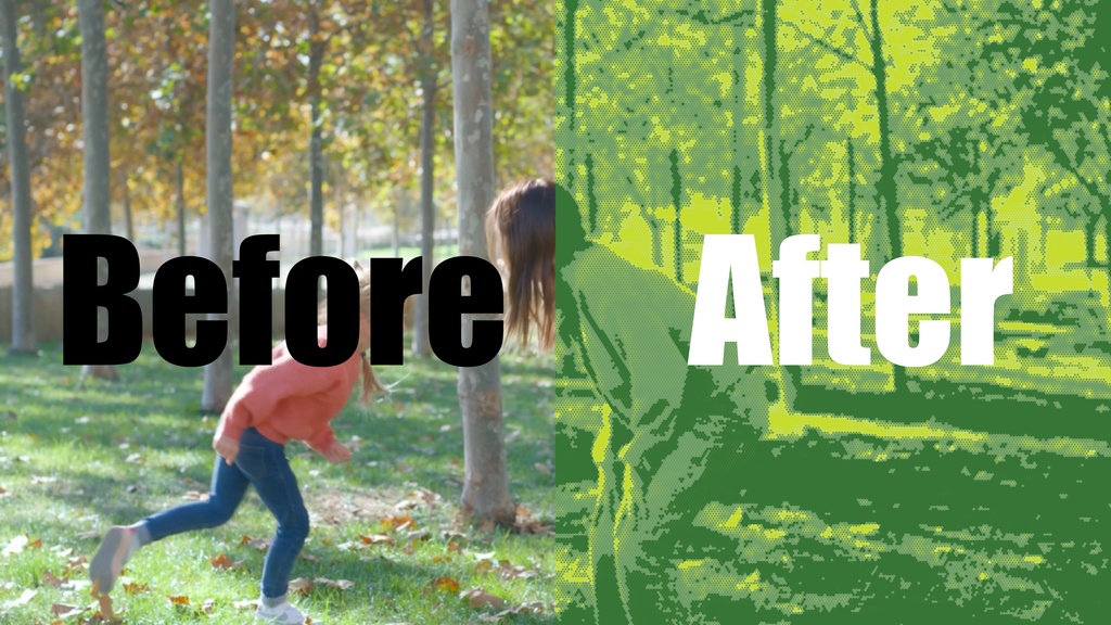 DaVinci Resolve Halftone Effect