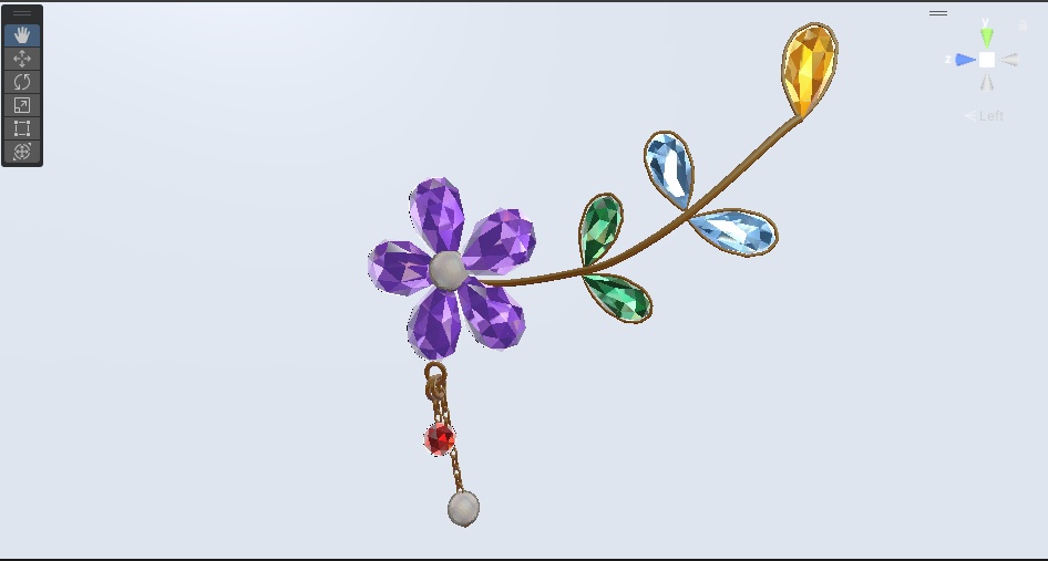 【VRChat向け】flower_earrings