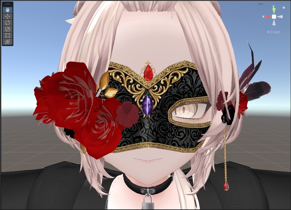 【VRChat向け】マスカレードマスク【真央対応】