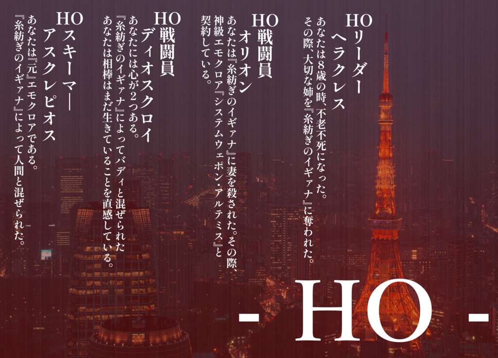 【エモクロアTRPG】東京魔撃666【刑事シナリオ】