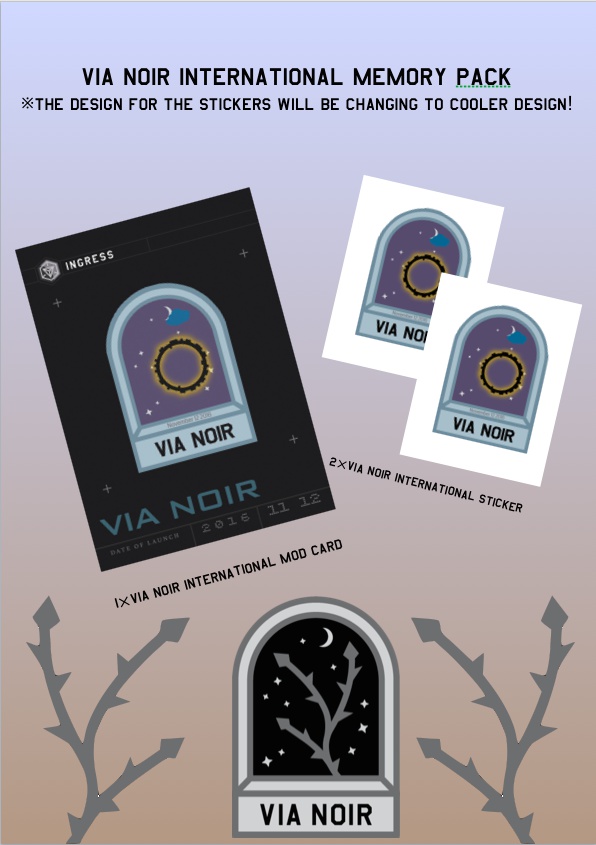 Via Noir International Memory Pack