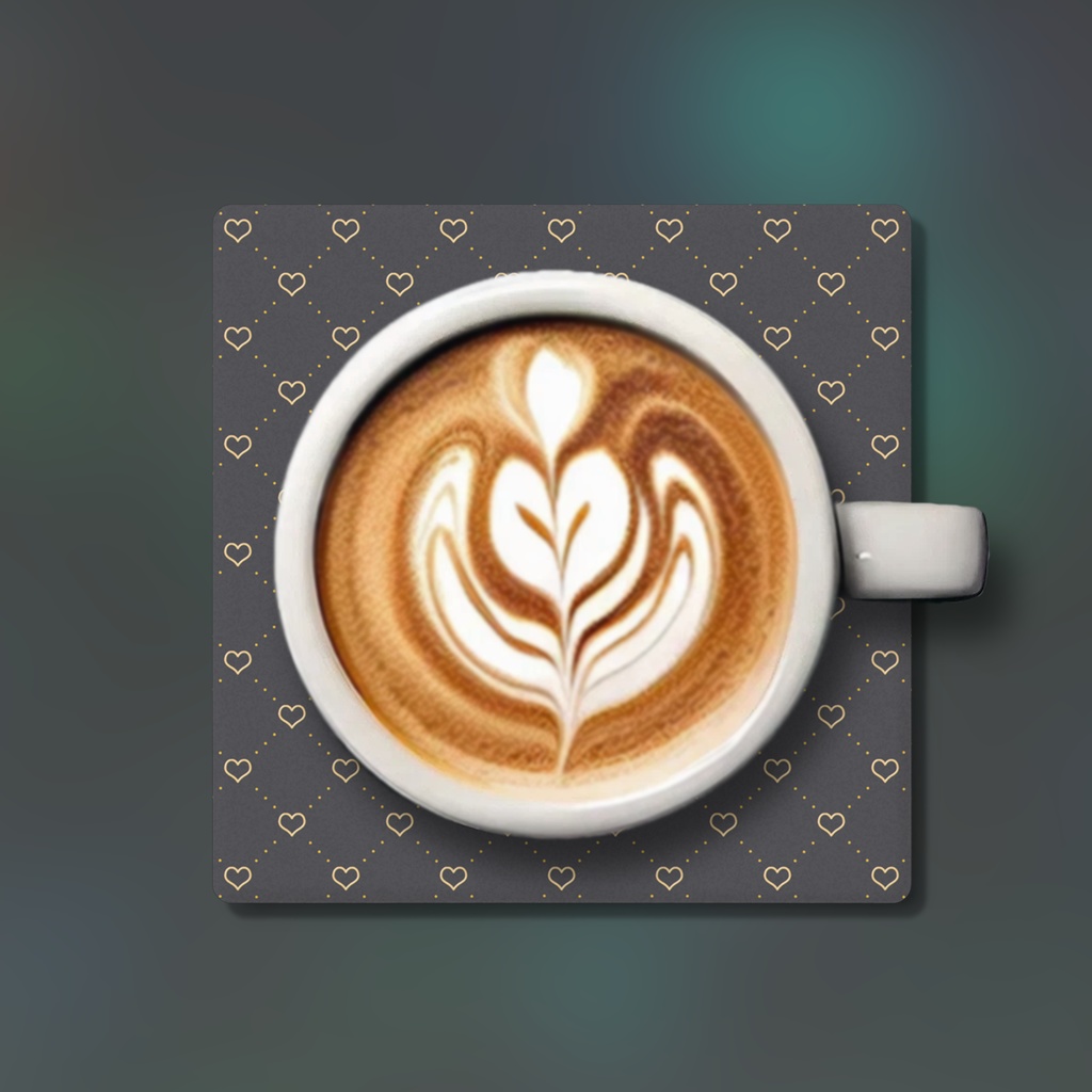 diagonal-grid-heart コースター