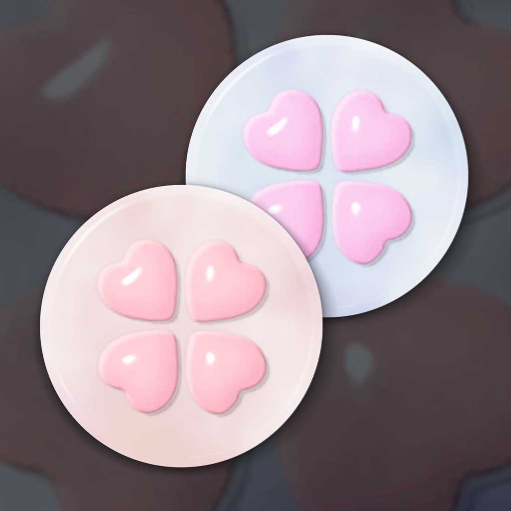 4-heart　缶ミラー