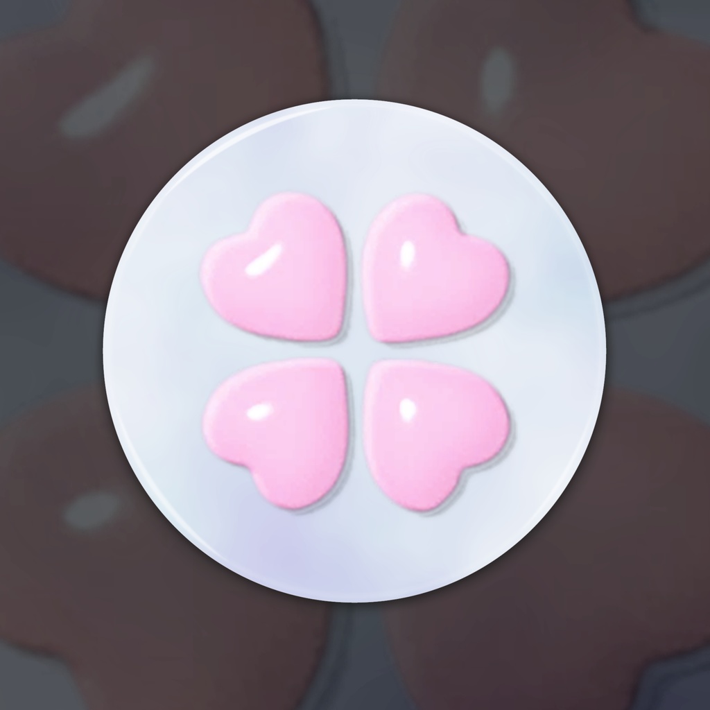 4-heart 缶ミラー