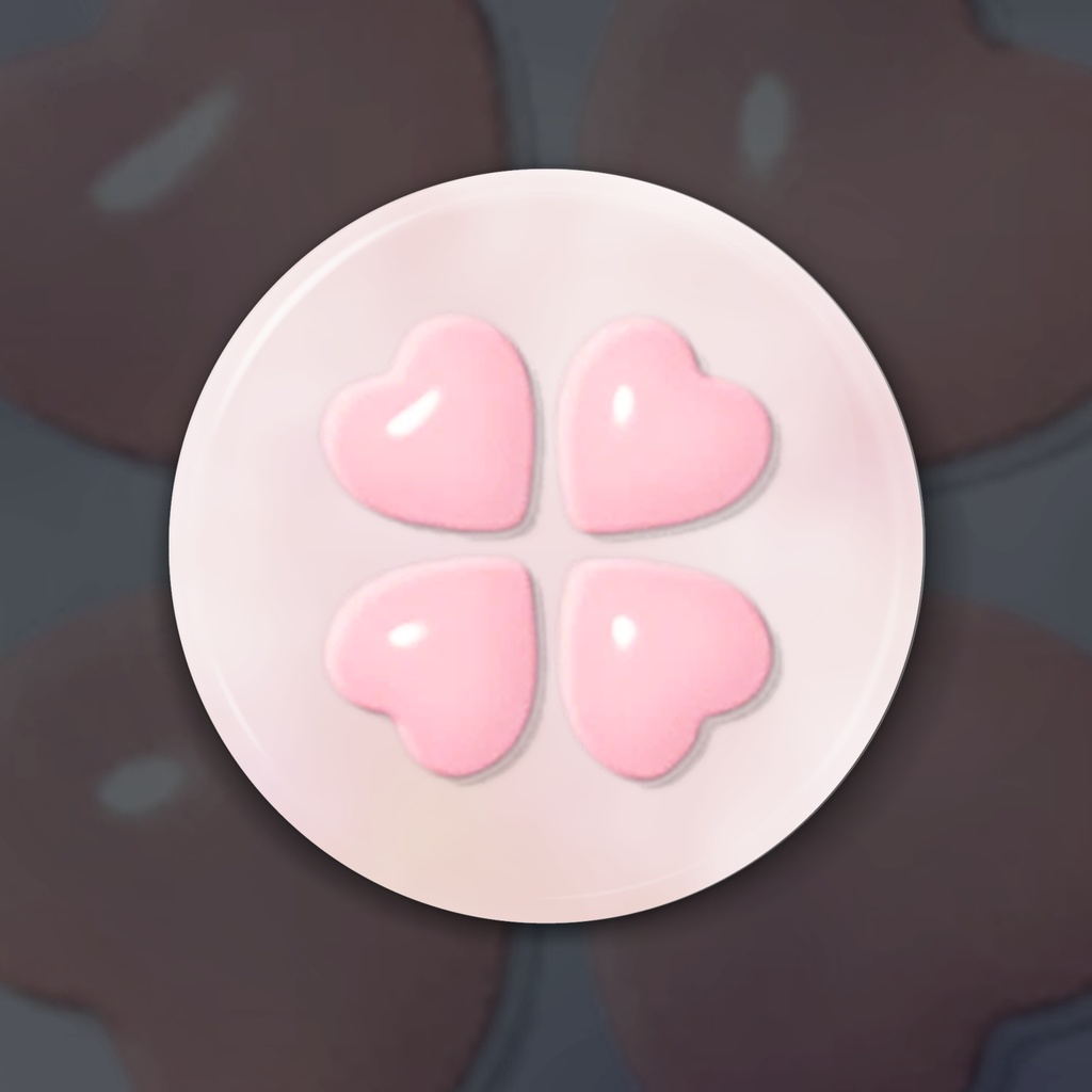 4-heart 缶ミラー