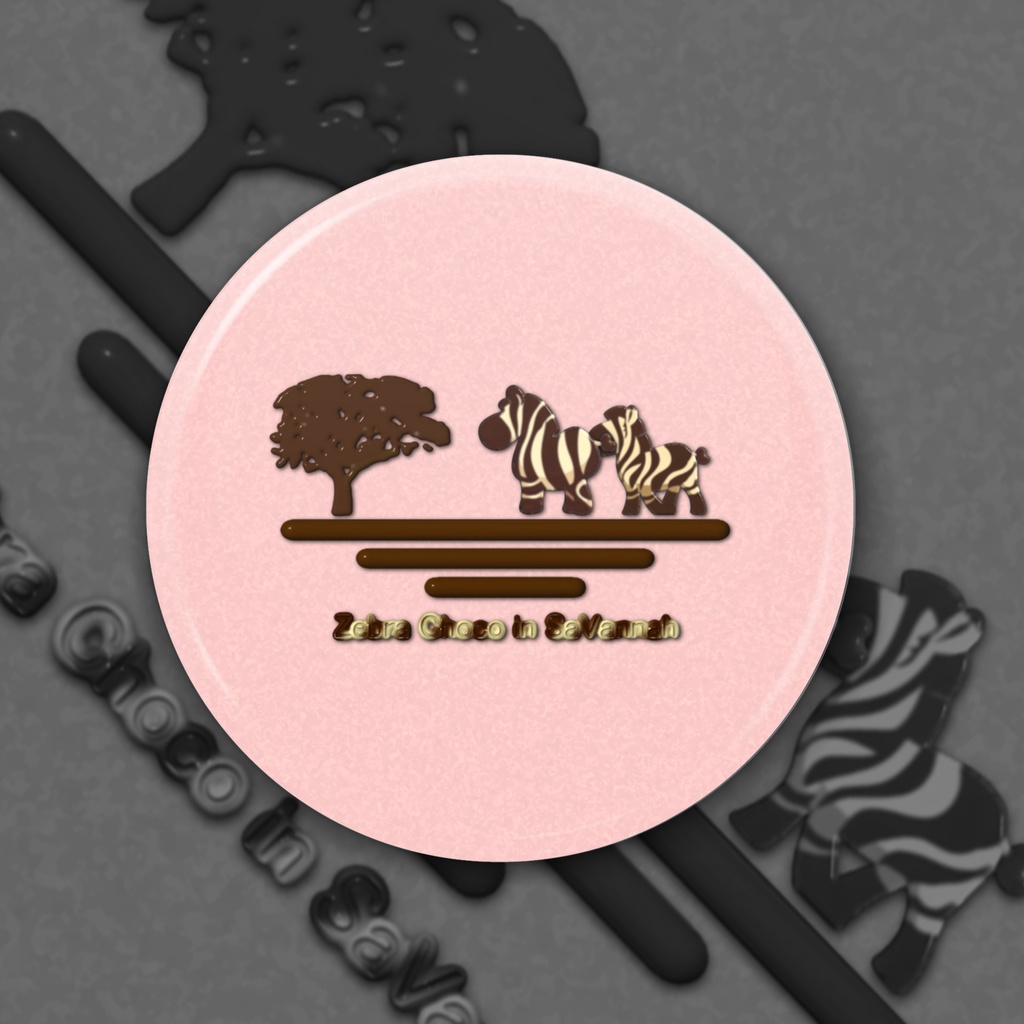 zebra-choco-in-savannah 缶ミラー