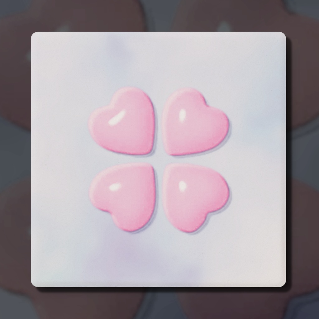 4-heart コースター