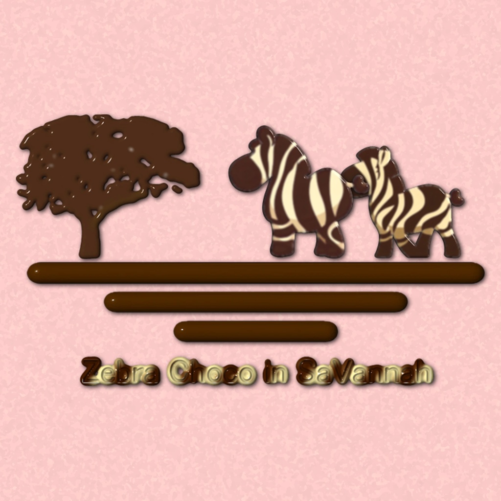 zebra-choco-in-savannah 缶バッジ
