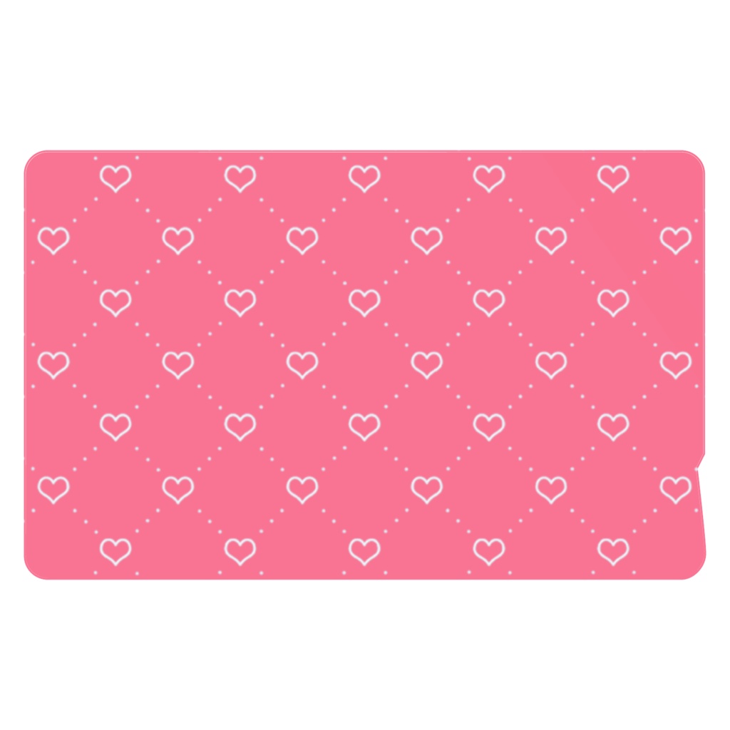 diagonal-grid-heart ICカードステッカー